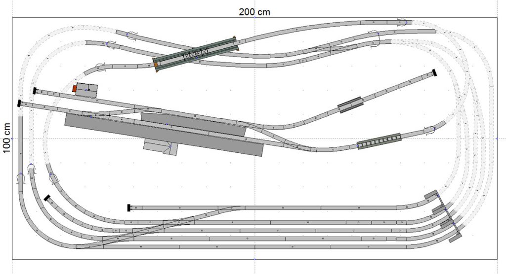 Minitrix Gleisplan Spielbahn 2qm Modellbahngleispläne