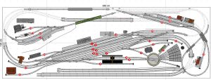 Gleisplan Fleischmann Spur N 350x120 Erklärung